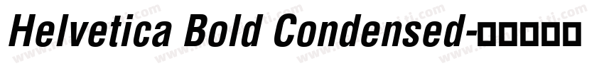 Helvetica Bold Condensed字体转换
